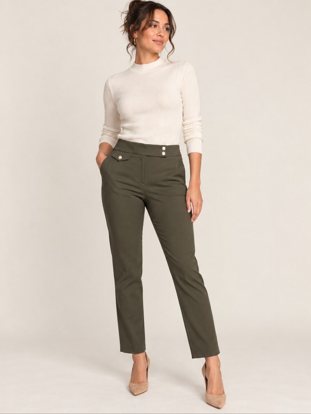 ❤️ NWOT! RACHEL ZOE HIGH RISE SLIM STRAIGHT PANTS / TROUSERS, 6 (28)